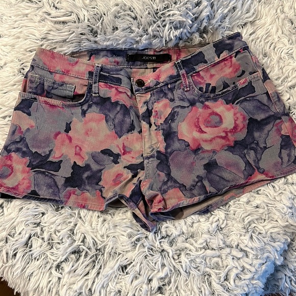 Joe’s Jeans Cute Pink Floral Denim Shorts - 32 - Picture 1 of 4